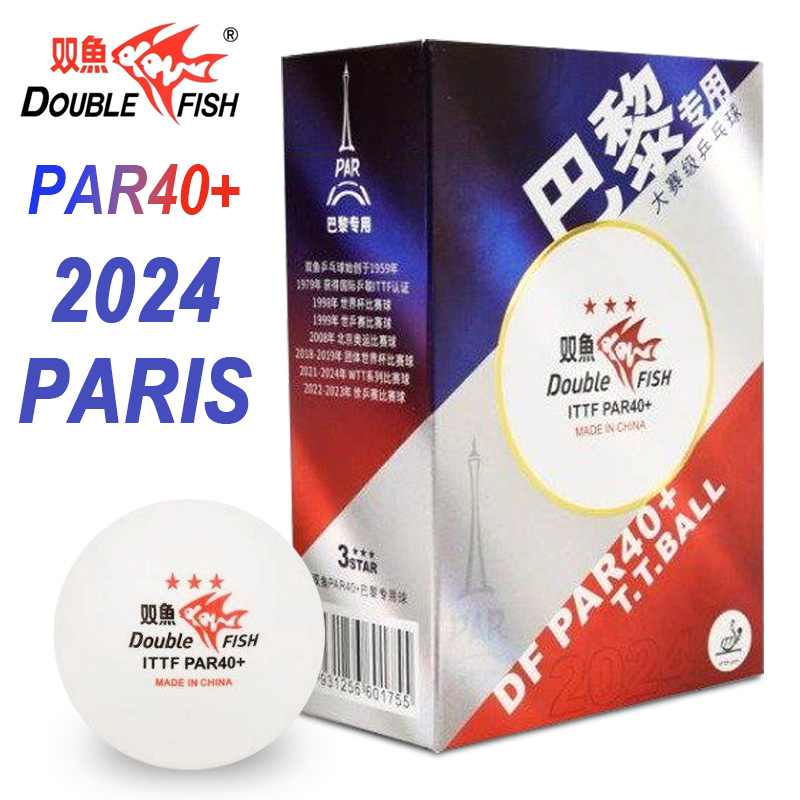 Table Tennis France - DOUBLE FISH PAR 40+ Tischtennisbälle, 3