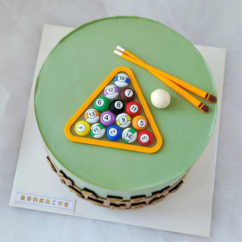 Table Tennis Game - Billard Kuchen Geburtstag Dekoration Alles Gute