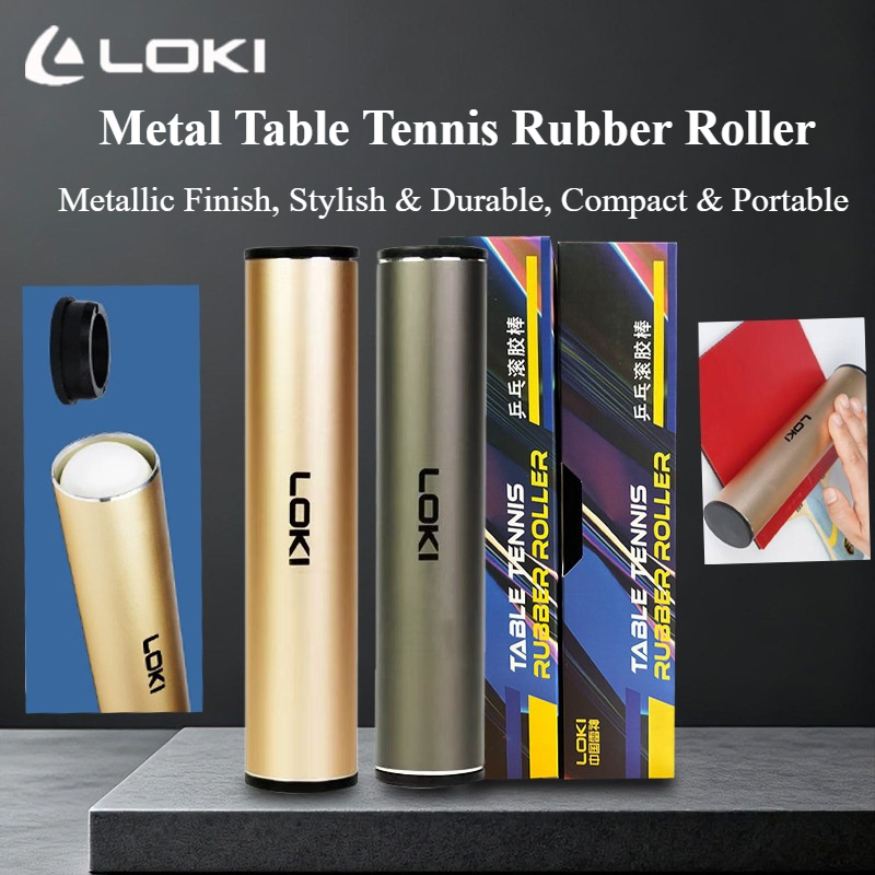 Table Tennis Movie - LOKI Metall-Tischtennisgummi-Rollbehälter Professioneller Tischtennisgummi-Rollstab Schläger-Gummi-Zubehör