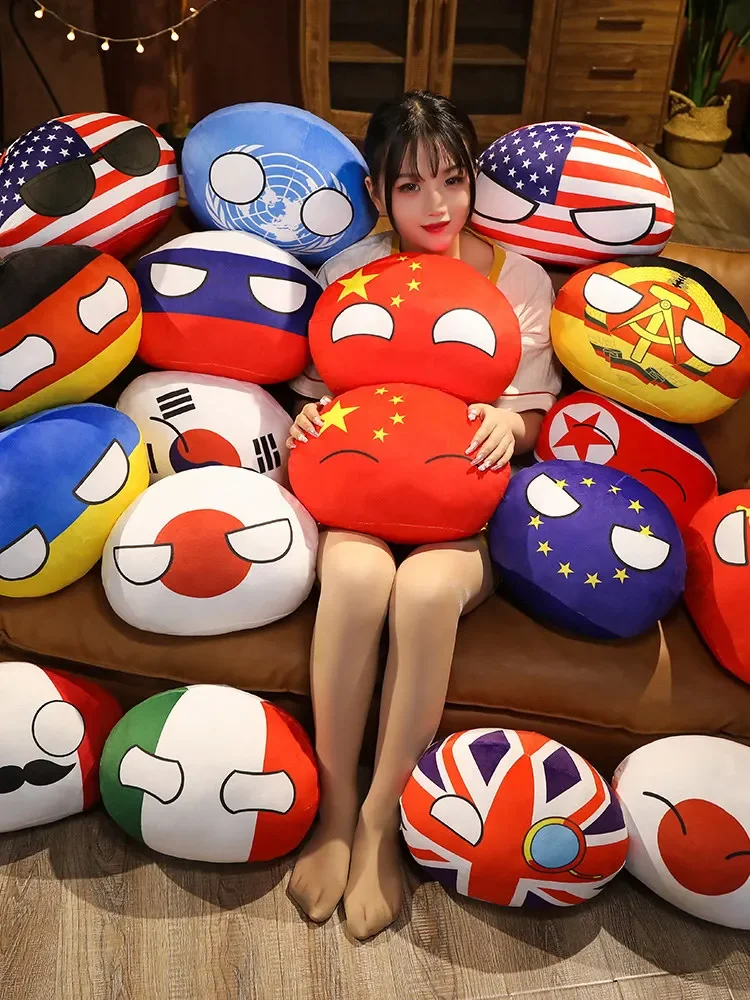 Table Tennis France - Country Ball Toys Plüsch Polandball Handwärmer