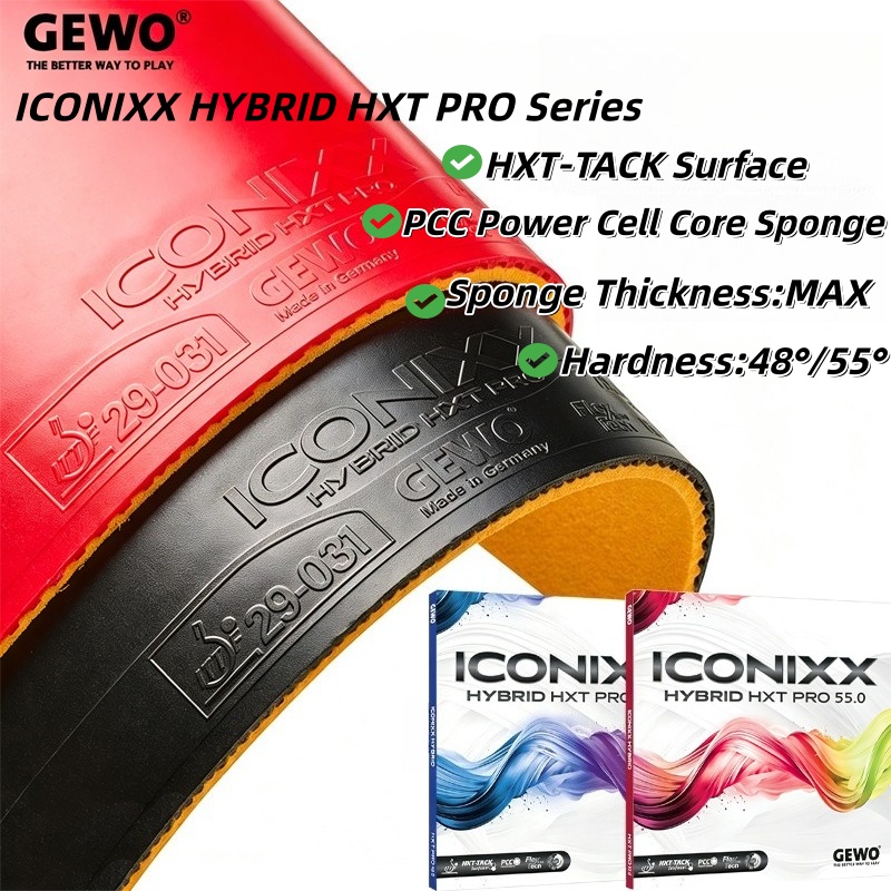 GEWO ICONIXX HYBRID HXT PRO Le – Table Tennis Hybrid Rubbers Bewertung und Preis