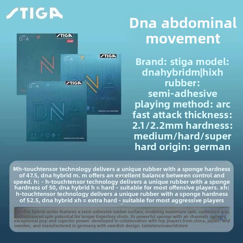 Authentischer STIGA DNA Hybrid – Table Tennis Hybrid Rubbers Bewertung und Preis