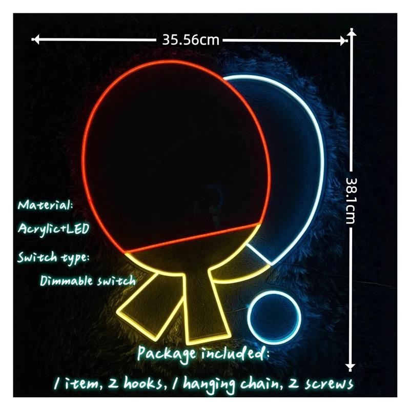 LED-Neonschild „Ping Pong Padd – Hall Table Tennis Bewertung und Preis