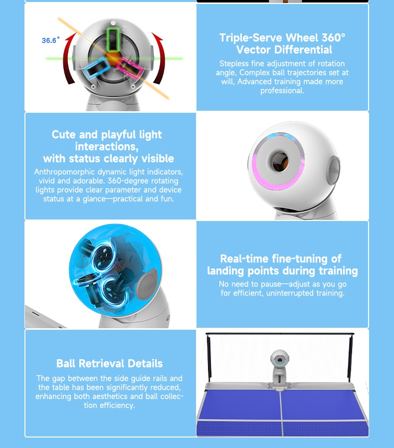 Verbesserte Version Elektrisch – Table Tennis Machine Bewertung und Preis
